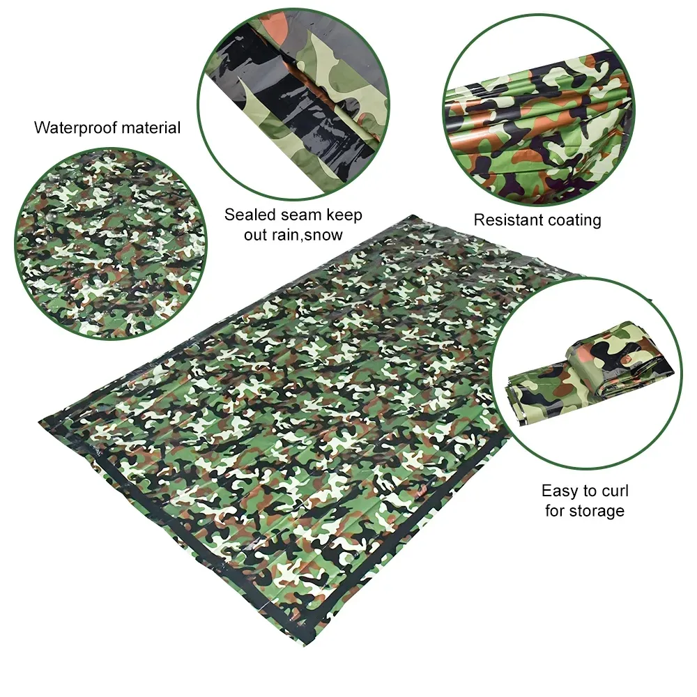 PE Emergency Sleeping Bag Camo - Outdoor Adventure Kit review and price