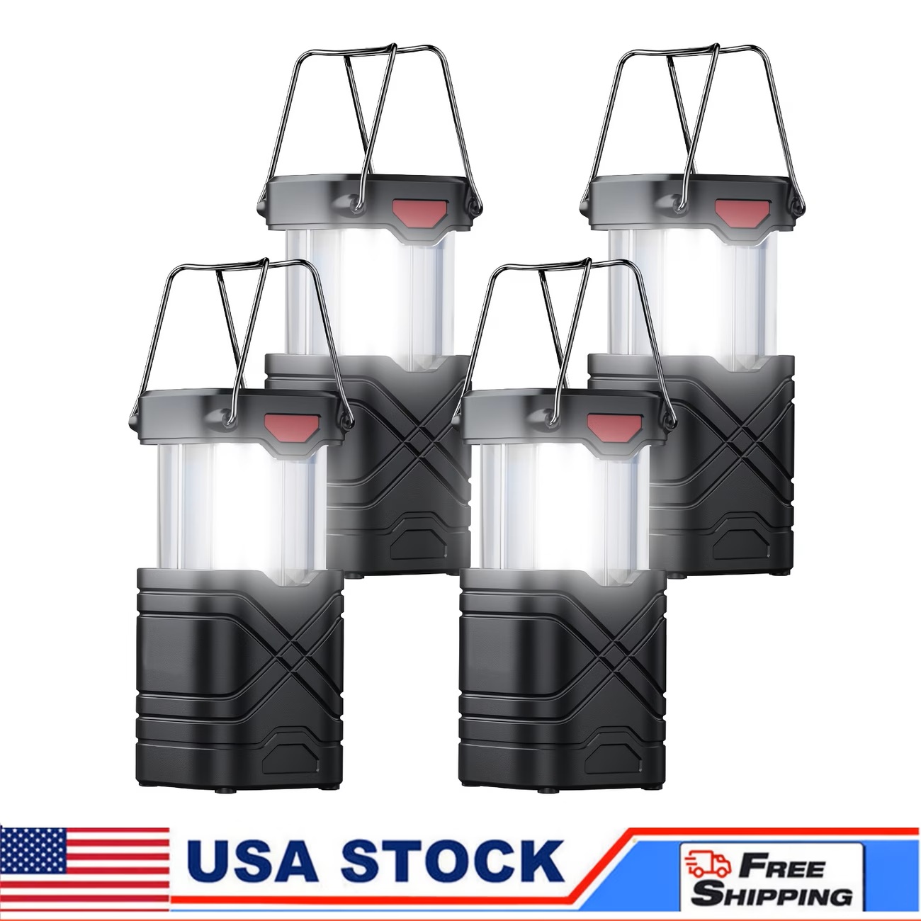 Solar Camping Lantern 2/4-Pack - Outdoor Adventure Inc review and price
