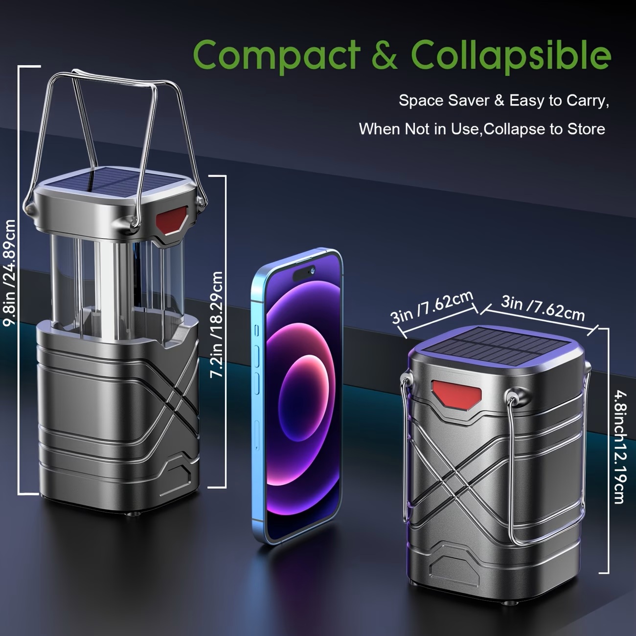 Solar Camping Lantern 2/4-Pack - Outdoor Adventure Inc review and price
