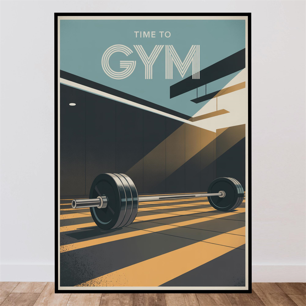 Time To Gym Poster Outdoor Wal - Outdoor Adventure Quotes review and price