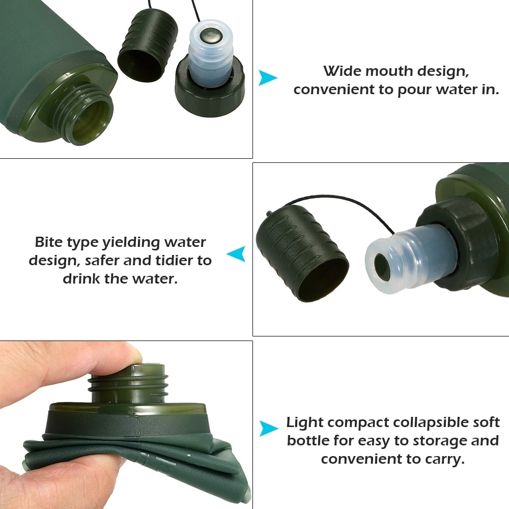 250ml 500ml Foldable Water Bag - Outdoor Adventure Kit review and price