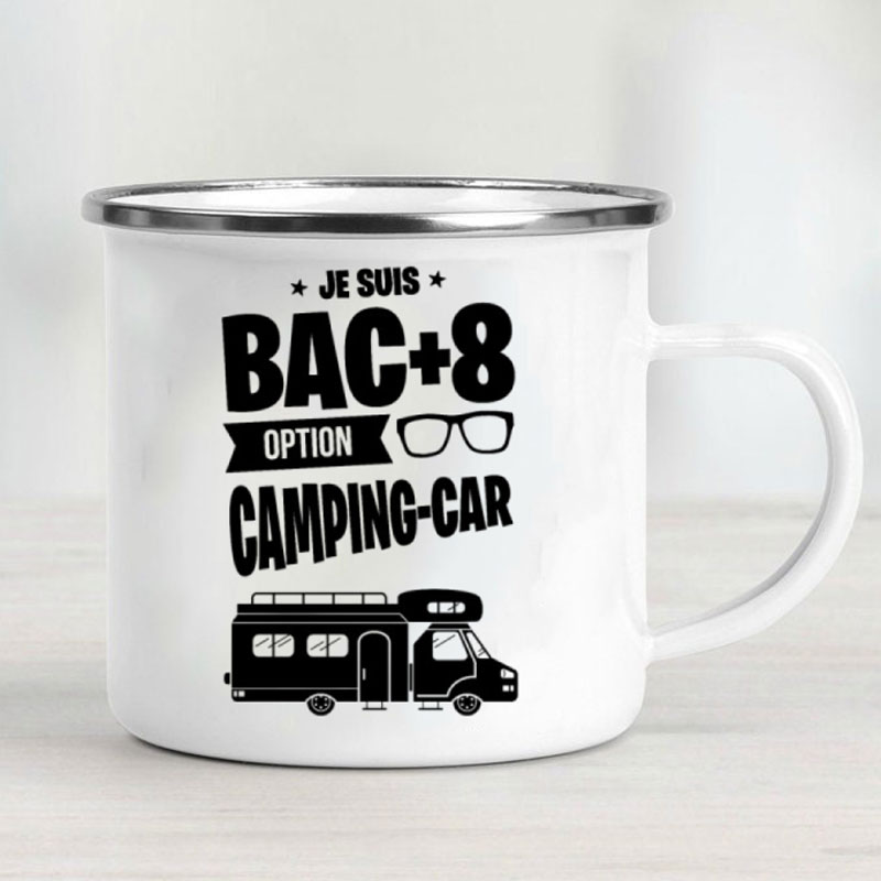 Camping Car Enamel Mug Adventu - Outdoor Adventure And Travel review and price